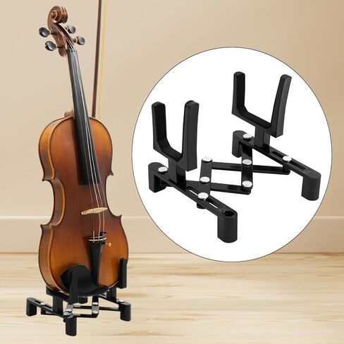 Violin Display Rack Floor Standing Musical Instrument Support Folding Violin Holder for School Studio Concert Home Practicing in Kuwait
