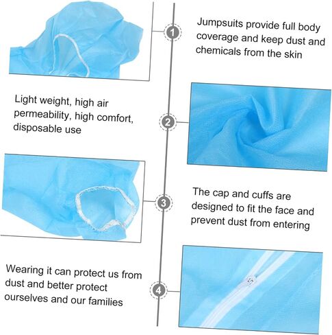 GLEAVI Protective Suit Protective Coverall Maintenance Clothing Reusable Coveralls One- Clothing Labor Suit in Saudi Arabia