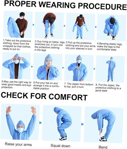 GLEAVI Protective Suit Protective Coverall Maintenance Clothing Reusable Coveralls One- Clothing Labor Suit in Saudi Arabia