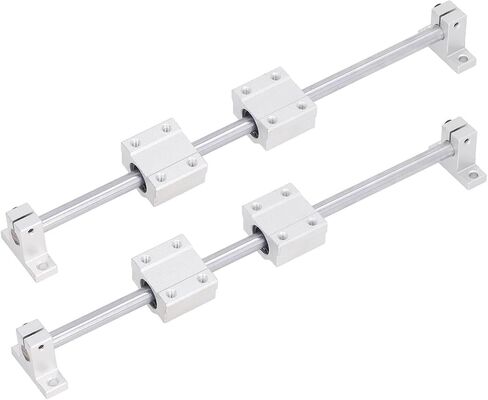Linear Rail Slide, Linear Rail Bearings and Bearing Slide Set Shaft Kit CNC Parts for Electronic Equipment Rods (10‑400) in Saudi Arabia