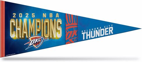 Rico Industries NBA Basketball Oklahoma City Thunder 2025 NBA Champions 12 "× 30" in Saudi Arabia