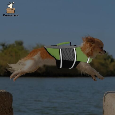 Queenmore Dog Life Vest for Swimming, Puppy Life Jacket for Small Dogs in Kuwait