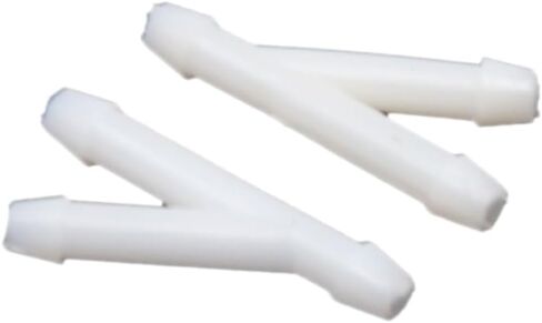 UXCELL 20PCS 3MM INNER DIA y الشكل البلاستيكي هواء هواء موصل أنبوب خرطوم وقود الماء in Saudi Arabia