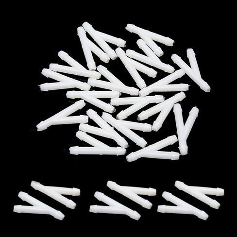 UXCELL 20PCS 3MM INNER DIA y الشكل البلاستيكي هواء هواء موصل أنبوب خرطوم وقود الماء in Saudi Arabia