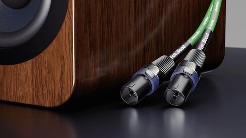 Fat Toad 50ft Calpionon Cables (Twist-lockpro Series) 2-Pack-Green 12 AWG Wire Audio Spealer مع موصلات للسلطة الفلسطينية والاستوديوهات والمرحلة in Kuwait