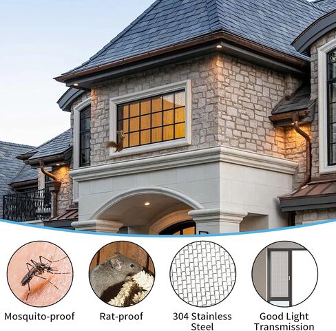 2Pack Mesh Screen Crimped 304,5 Mesh 11 X 14 inch,Durable and Rust Resistant Metal Wire Mesh,Suitable for DIY Projects Such As Filters,Window Screens,Ventilation Openings,Cages,Etc in Saudi Arabia