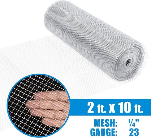 المبارزة سلك 23 مقلاة الجهاز المجلفن مع حجم شبكة 1/4 "× 1/4" (3 أقدام × 50 قدمًا) in Kuwait