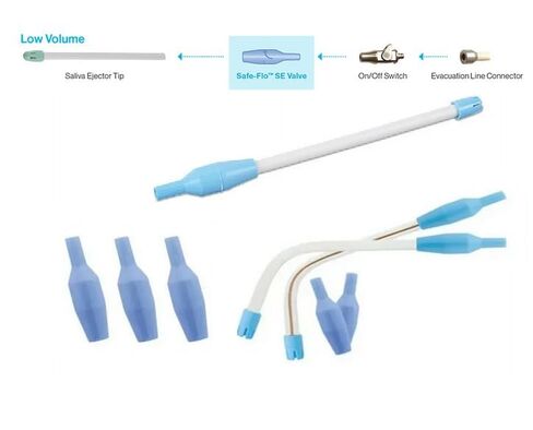 50/Pack Dental SE Valve Tips Disposable Unique One-Way Design Dental Valve Adapter Tips for Saliva Ejactors in Saudi Arabia