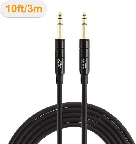 كابل الكابلات 1/4 '' trs ، 50 قدمًا 1/4 بوصة إلى 1/4 بوصة in Kuwait
