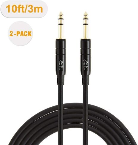 كابل الكابلات 1/4 '' trs ، 50 قدمًا 1/4 بوصة إلى 1/4 بوصة in Kuwait
