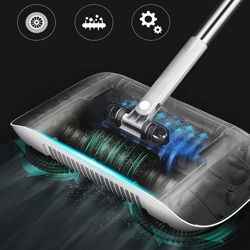 Carpet Sweeper, Household Hand Push Sweeper Mini Hand Push Sweeper Mop Carpet Broom Dustpan for Homes Dormitories Apartments Hotels Office Buildings (Pink) in Saudi Arabia