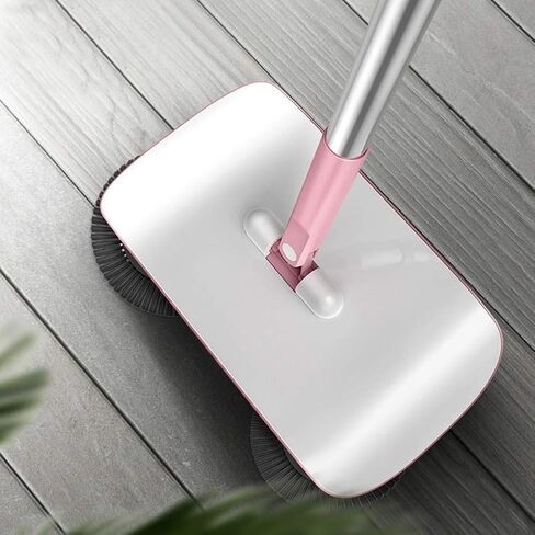 Carpet Sweeper, Household Hand Push Sweeper Mini Hand Push Sweeper Mop Carpet Broom Dustpan for Homes Dormitories Apartments Hotels Office Buildings (Pink) in Saudi Arabia