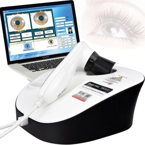 30X Iriscope Eye Analyzer - 8MP Iridology Camera with Dual Image Display for Beauty Salons & Hospitals - Professional Diagnostic Tool for Eye Health & Wellness in Saudi Arabia