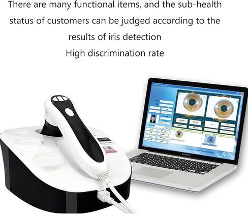 30X Iriscope Eye Analyzer - 8MP Iridology Camera with Dual Image Display for Beauty Salons & Hospitals - Professional Diagnostic Tool for Eye Health & Wellness in Saudi Arabia