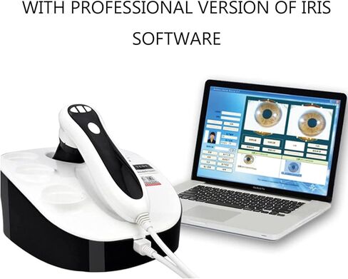 30X Iriscope Eye Analyzer - 8MP Iridology Camera with Dual Image Display for Beauty Salons & Hospitals - Professional Diagnostic Tool for Eye Health & Wellness in Saudi Arabia