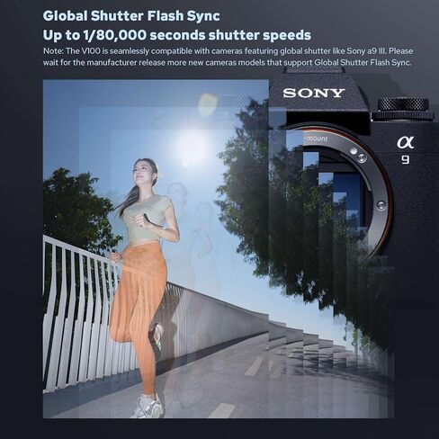 Godox V100-OU Flash for Olympus Panasonic, 100Ws Maximum Output, Full-Color Touchscreen, Detachable Sub Flash, USB-C Charge Battery, 2.4G X Wireless 1/8000s HSS TTL Flash Speedlite in Saudi Arabia