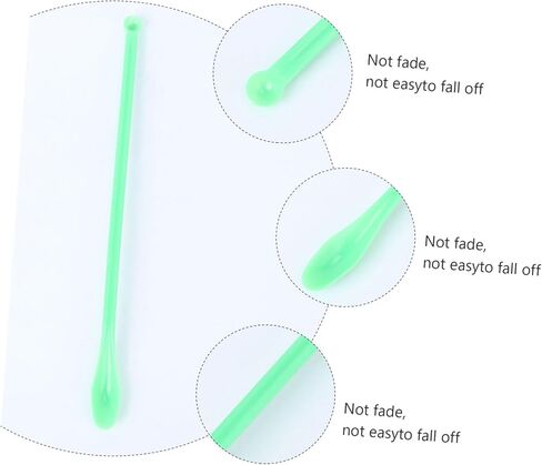Amosfun 100Pcs Green Plastic Mixing Scoops Laboratory Sampling Spoons Spatulas for Powders and Granules Plastic for Home Lab Restaurant Use in Saudi Arabia