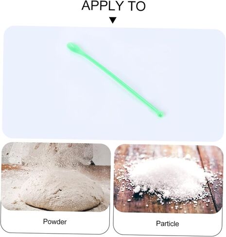 Amosfun 100Pcs Green Plastic Mixing Scoops Laboratory Sampling Spoons Spatulas for Powders and Granules Plastic for Home Lab Restaurant Use in Saudi Arabia