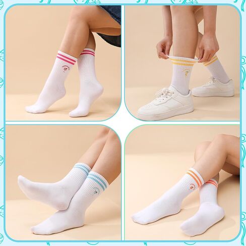 Jspupifip Funny Crew Socks for Women Men ، 3 زوجًا من الأطعمة القطنية اللطيفة وجورب المشروبات مع نمط Aperol Spritz in Kuwait