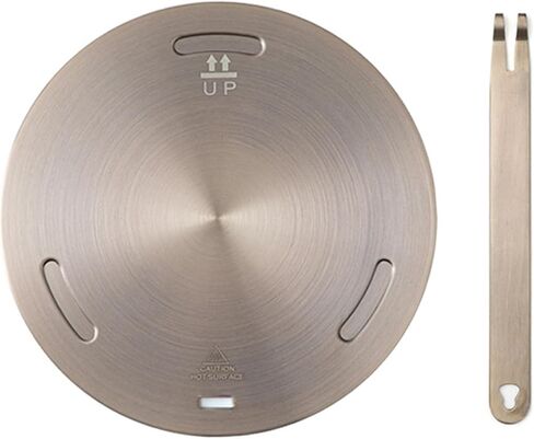 11Inch Heat Diffuser Plates for Gas Electric Stoves, Flygragon Stainless Steel Cooking Induction Adapter Plate for Glass Cooktop, Detachable Handle Induction Cooktop Converter Plate in Saudi Arabia