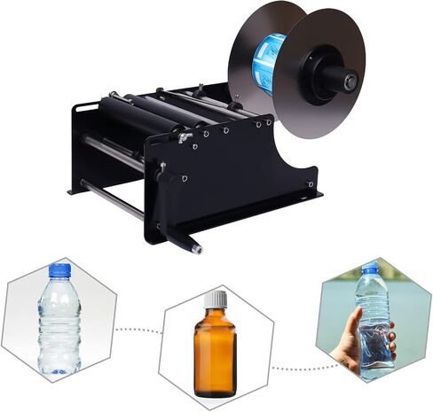 MT-30 Black Manual for Round s 0.79in-4.72in Diameter | 10-30pcs/min Speed | High Accuracy ±0.5mm | for Cosmetic, Beverage, Food Industries in Saudi Arabia