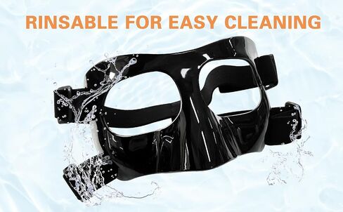 حارس الأنف للأنف المكسور ، أقنعة الوجه الواقية لرياضات كرة السلة وسباق كرة القدم ، قناع للوجه القابل للتعديل مع حشوة الرغوة in Kuwait