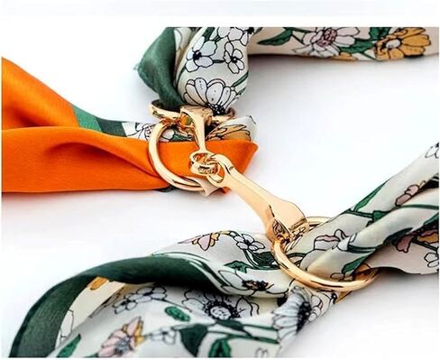 100% Silk Scarf for Woman Small Square 21"x21" Fashion Neck Scarf Bandanas Breathable Smooth Hairband Hijab Giftbox in Saudi Arabia