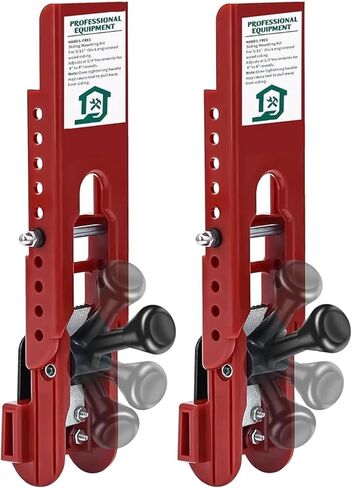 Siding Installation Tools Fiber Cement Siding Tool Polycarbonate Body Lap Siding Gauge Carbon Steel for One Person Installation(Red 2pcs) in Saudi Arabia