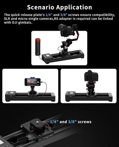 منزلق كاميرا IFOOTAGE Shark Slider Nano II-660 بمحرك (26 بوصة/66 سم) - التحكم في التطبيق وشاشة اللمس، تتبع الوجه بالذكاء الاصطناعي، مقلاة 360 درجة، متوافق مع DJI RS، حمولة 7.7 رطل، للفاصل الزمني وإنتاج الفيديو in Kuwait