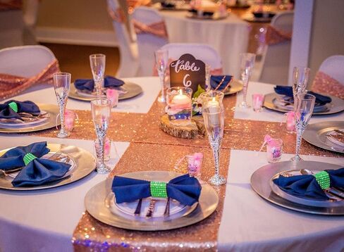 حلقات منديل Eakor Mirilor 150pcs ، حلقات منديل بلينغ لزخارف الطاولة ، فضية in Kuwait