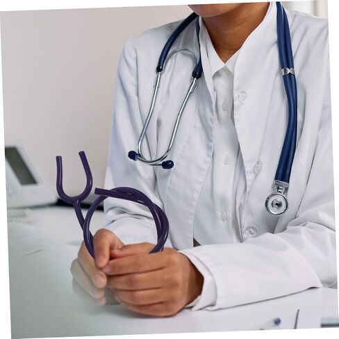 SAFIGLE 3Pcs Y Shaped PVC Stethoscope Tubing Replacement Parts Soft Accessory for Medical Use Compatible Most Stethoscopes Dark Blue Color in Saudi Arabia