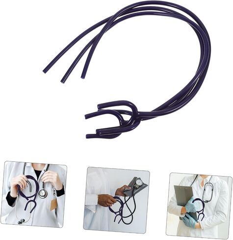 SAFIGLE 3Pcs Y Shaped PVC Stethoscope Tubing Replacement Parts Soft Accessory for Medical Use Compatible Most Stethoscopes Dark Blue Color in Saudi Arabia