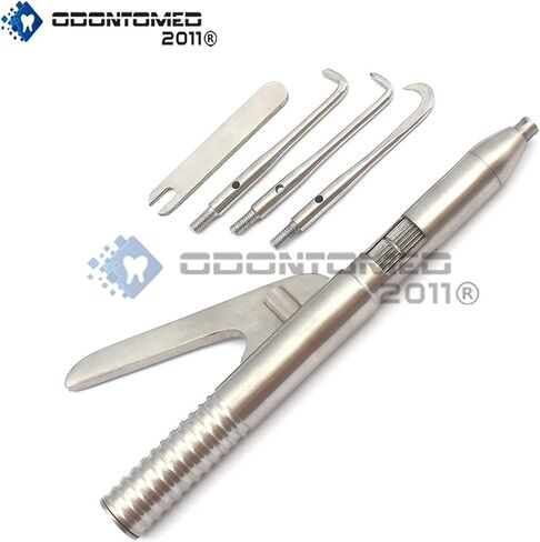 OdontoMed2011 Dental Automatic Crown Remover W/ 3 Attachable Points & 1 Wrench Stainless Steel Instruments ODM in Saudi Arabia