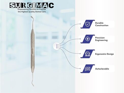 Surgimac Dental Crown Spreader ، أداة أساسية لإزالة التاج ، الفولاذ المقاوم للصدأ ، حزمة واحدة in Saudi Arabia