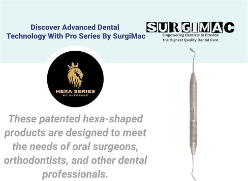 Surgimac Dental Crown Spreader ، أداة أساسية لإزالة التاج ، الفولاذ المقاوم للصدأ ، حزمة واحدة in Saudi Arabia