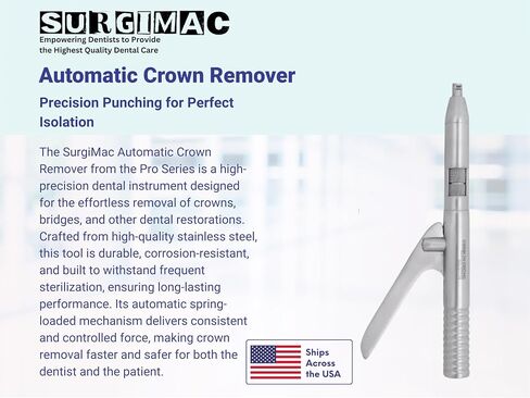SurgiMac Automatic Crown Remover, Stainless Steel, Pro Series, 1/Pk in Saudi Arabia