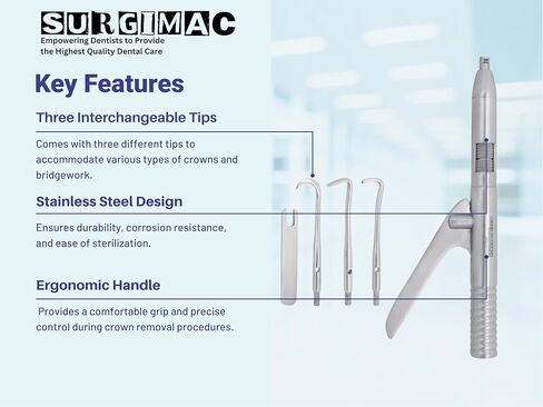 SurgiMac Automatic Crown Remover, Stainless Steel, Pro Series, 1/Pk in Saudi Arabia