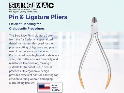 SurgiMac Pin & Ligature Cutter, Stainless Steel Orthodontic Instrument, Air Series, 1/Pk in Saudi Arabia