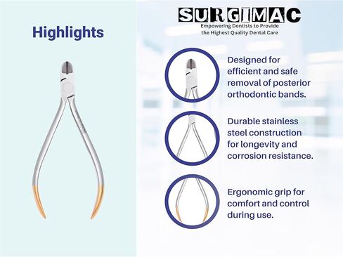 SurgiMac Pin & Ligature Cutter, Stainless Steel Orthodontic Instrument, Air Series, 1/Pk in Saudi Arabia