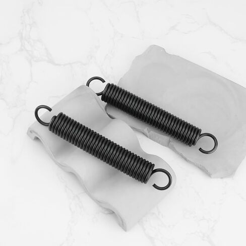 4Pcs Extension Spring Replacement Part 95mm Spring Steel Dual Hook Tension Spring Suitable for Lift Top Coffee Table DIY Home Repair Black in Saudi Arabia