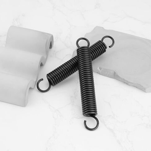 4Pcs Extension Spring Replacement Part 95mm Spring Steel Dual Hook Tension Spring Suitable for Lift Top Coffee Table DIY Home Repair Black in Saudi Arabia