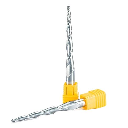 1pc 6/8/10mm R0.25-2.0mm Solid Carbide Ball Nose Tapered End Mills Taper CNC Router Wood Metal Milling Cutters 3D Endmill Bit(R1.0xD8x47x85) in Kuwait