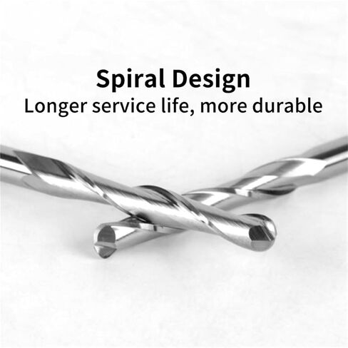 2 Flute Ball Nose End Mill 3.175/4/6mm Shank CNC Router Bit Carbide End Mill Spiral Milling Cutter for Woodworking(1.0x4x3.175x38) in Saudi Arabia