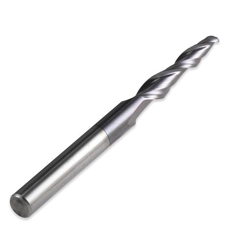 1Pcs HRC55 D6mm Ball Nose End Mill Tungsten Solid Carbide Coated Tapered Cone CNC milling Cutter(R1.5x30.5xD6x75L) in Kuwait