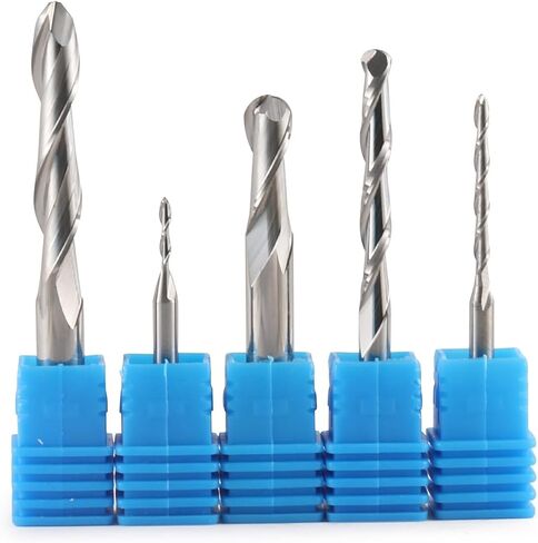 1pc 3.175mm 4mm 6mm 2 flute spult ball tove mill bits cnc trouter for tungsten carbide route tool (3.175x2x17x38l) in Saudi Arabia