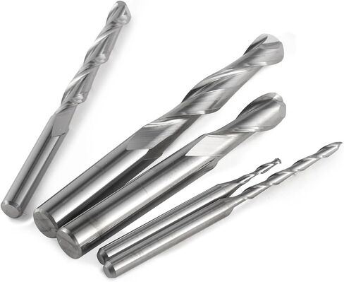 1pc 3.175mm 4mm 6mm 2 flute spult ball tove mill bits cnc trouter for tungsten carbide route tool (3.175x2x17x38l) in Saudi Arabia