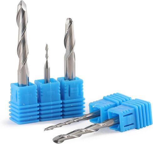 1pc 3.175mm 4mm 6mm 2 flute spult ball tove mill bits cnc trouter for tungsten carbide route tool (3.175x2x17x38l) in Saudi Arabia
