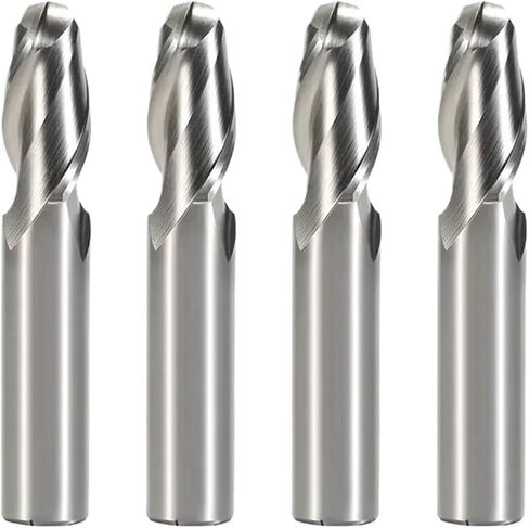 قاطع طحن الكرة عالي السرعة الصلب مستقيم طحن طحن 2-شبكية مكون من CNC End Mill (R10xD20x38x104) in Saudi Arabia