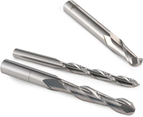 10Pcs 3.175/4/6/8mm 2 Flute Ball Nose Spiral Milling Cutter CNC Router Bit Wood Engraving Bit Carbide End Mill(3.175x22) in Saudi Arabia