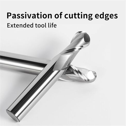 2 Flute Ball Nose End Mill HRC55 CNC Router Bit Carbide End Mill Spiral Milling Cutter for Woodworking Fresa(R3x6x100) in Kuwait